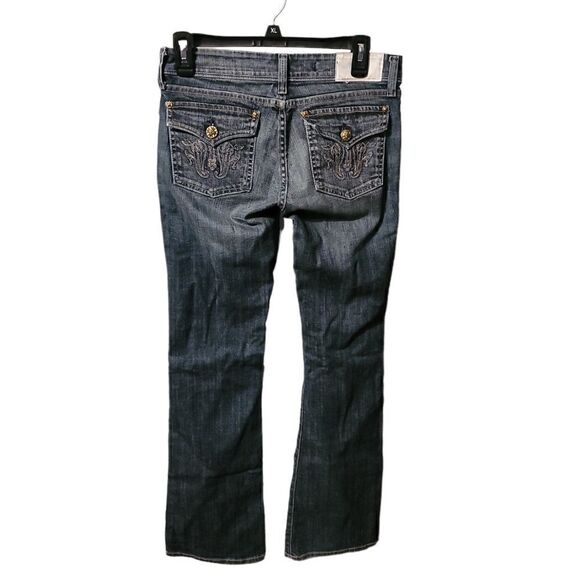 Fidelity Lotus Low Waist Boot Flare Denim Jeans Size 27 - Picture 3 of 6